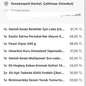 Yemeksepeti Market Yanlış İptal Ve Zorla Ürün Geri Alımı