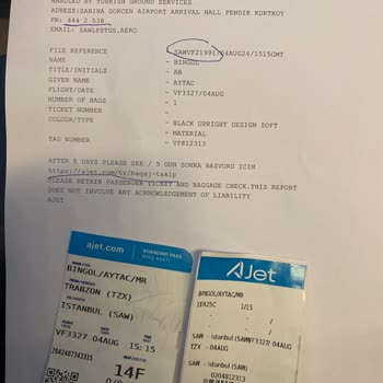 Ajet Firması İle Yaşadığım Bagaj Sorunu Ve Mağduriyetim