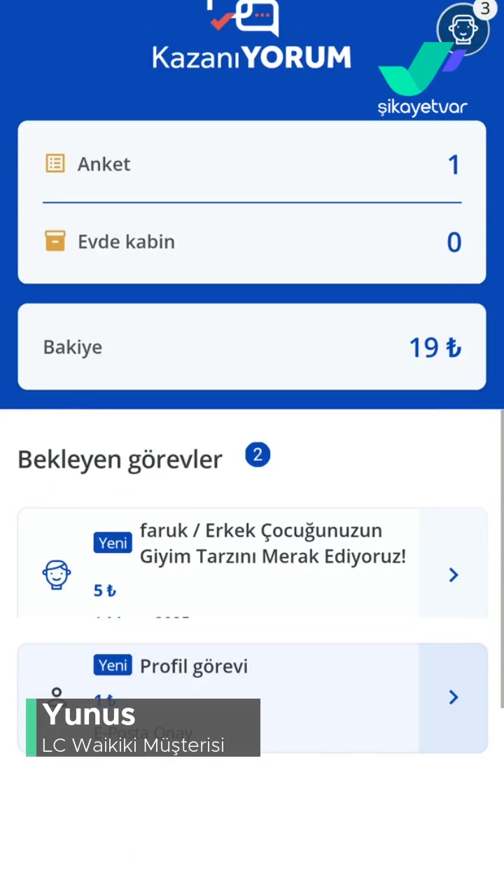 LCW Kazanıyorum Uygulamasında Anket Dolduramıyorum videonun kapak resmi