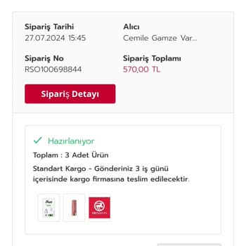 Rossmann Online Alışveriş Sevk Edilemeyen Ürünler