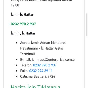 Enterprise Eksik Bilgi Verilmesi