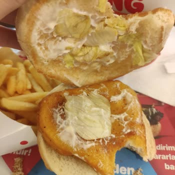 Burger King Boş Hamburger Ve Sıcak İçecek