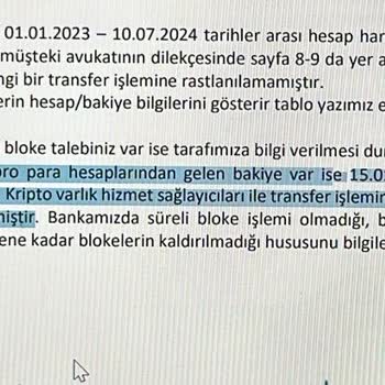 İş Bankası Savcılık Talimatına Aykırı Hesabıma Bloke Konuldu
