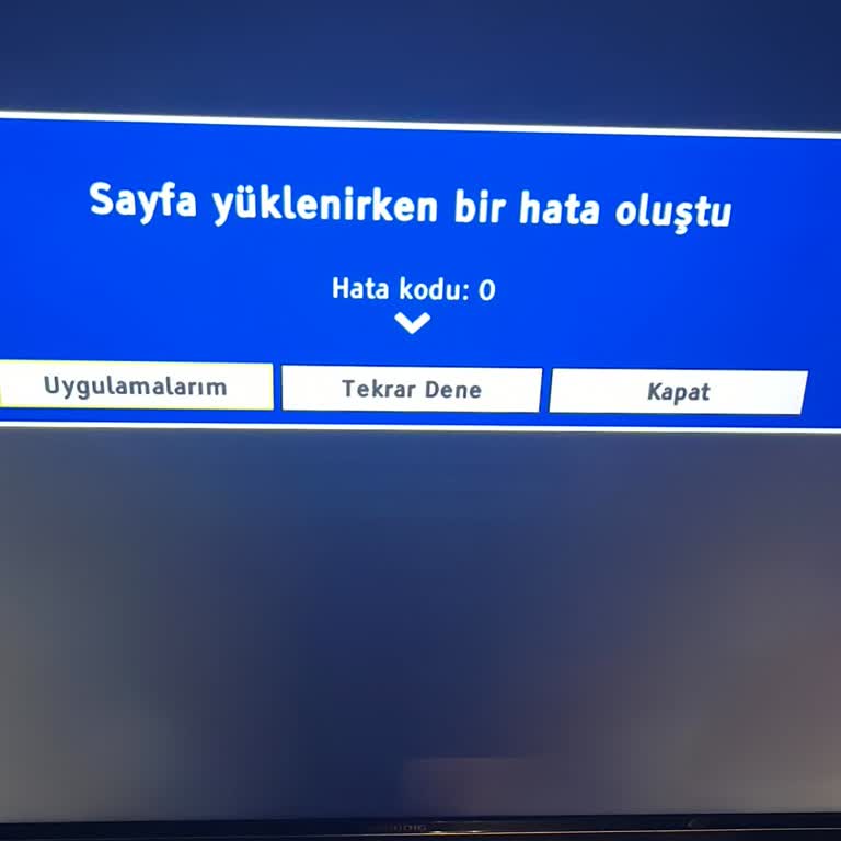 Grundig TV Hata Kodu 0