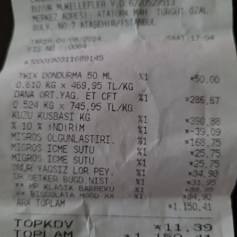 Migros Bozuk Et Konusunda Mağduriyetimin Giderilmesi