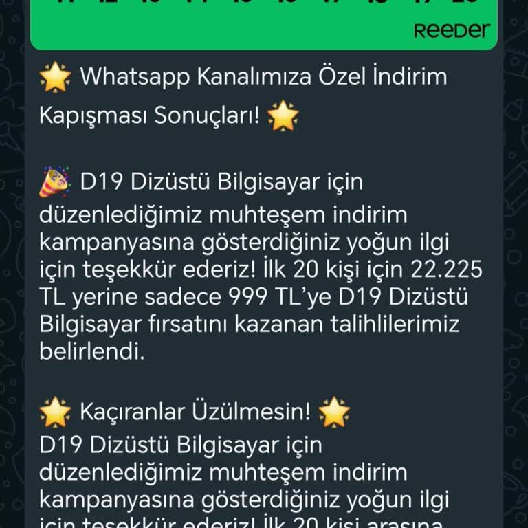 Reeder Kazanmış Olduğum Kampanya Hakkını Vermedi!