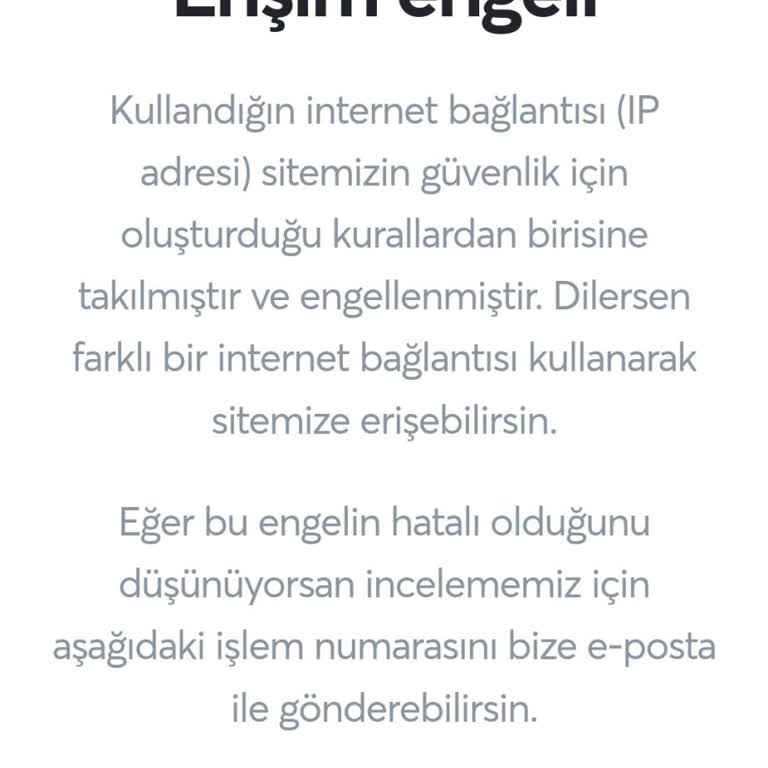 Papara Erişim Engeli İşlem Yapamıyorum!