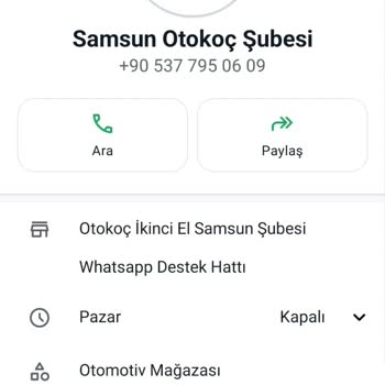 Samsun Otokoç 2. El İsmi Kullanan WhatsApp Hattı Do*... *DI*RI*CI*SI