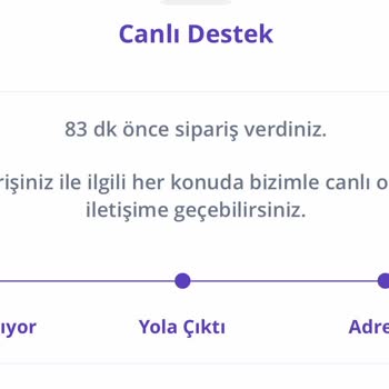 Getirden 1 Saat Sonra Bozuk Ve Bayat Olarak Gelen Siparişim