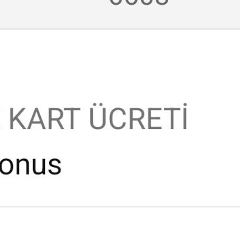 Garanti Bonus Trink Yıllık Kart Ücreti