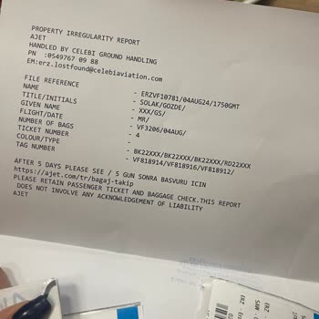 AJet (Anadolu Jet) Valizler Havalimanında Unutuldu, Mağduriyet Yaşadım