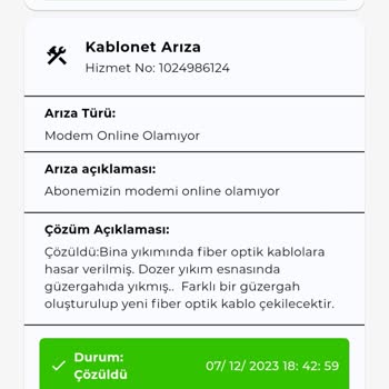 Kablo Net Bitmeyen Arıza Sorunu