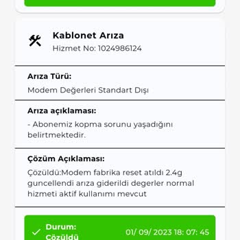 Kablo Net Bitmeyen Arıza Sorunu