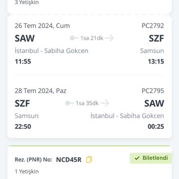 Pegasus İlave Bagaj Bedeli Alındı