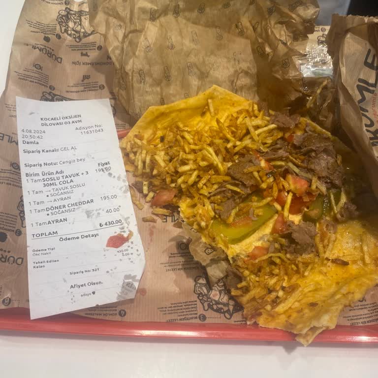 Dürümle Fiyat Artarken İçindeki Ürünler Azalıyor