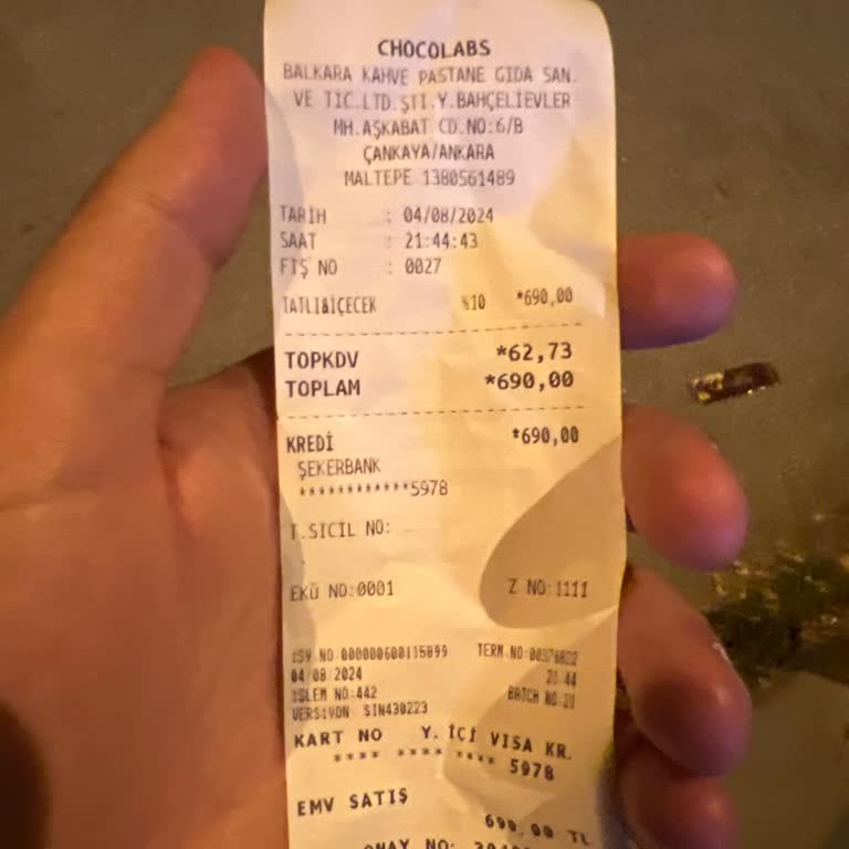 Chocolabs Bahçelievler Şubesi'nde Beklenmedik Bir Durum