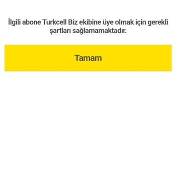 Turkcell Biz Uygulamasına Üyelik Sorunu