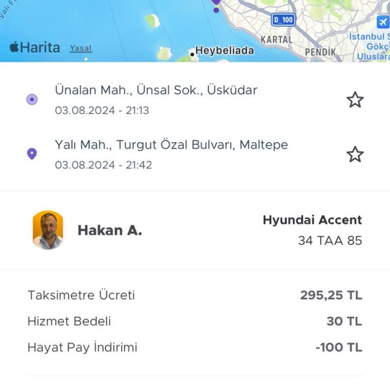 BiTaksi Şoförün Yol Boyu Telefonda Konuşması