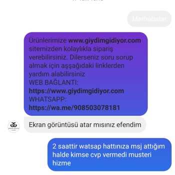 Giydim Gidiyor Müşteriye Para İadesi Yapmıyor