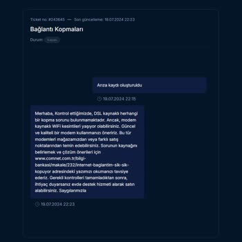 Comnet Kopma Sorunu Ve Müşteri Hizmetlerinin Kalitesizliği