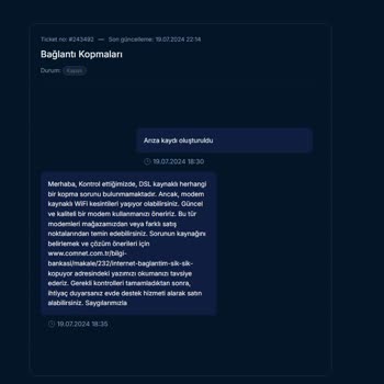 Comnet Kopma Sorunu Ve Müşteri Hizmetlerinin Kalitesizliği
