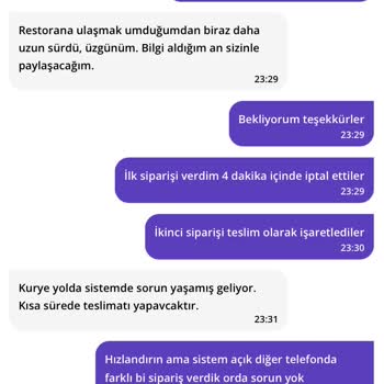 Getir Getirmiyor Yardımcı Olmuyorlar