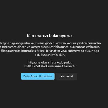 Monster Abra A5 V19.2 Laptop Kameranız Bulunmuyor Arızası