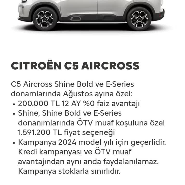 Citroen Kampanyasını Yaptığı Aracı Satmıyor