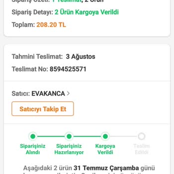 Trendyol Express Trendyol Siparişim 5 Gündür Kargoda, Teslim Edilmiyor