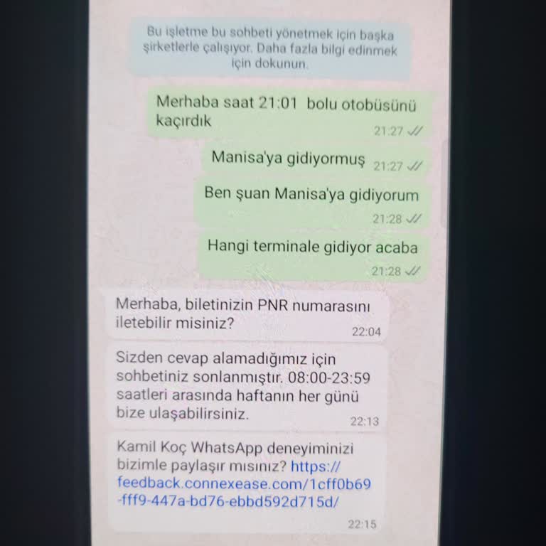 Kamil Koç İzmir Bilet Satış Yetkilisi Şikayet