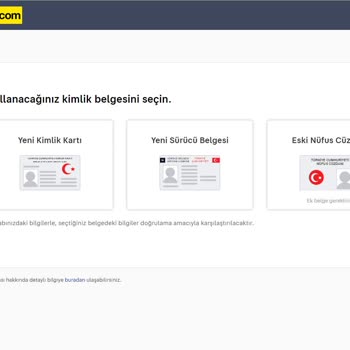 Sahibinden.com Kimlik Verilerini Topluyor. Dikkat!