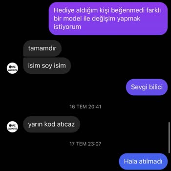 Hopesneaker.s (Shopier-Instagram) Muhatap Kimse Yok Paranın İadesini İstiyorum