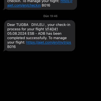 Ajet Eksik Bilgilendirme Mesajı Yüzünden Uçağa Binemedim