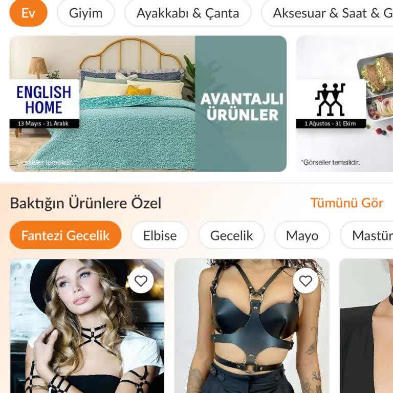 Trendyol Baktığın Ürünlere Özel Olan Kısmı Görmek İstemiyorum