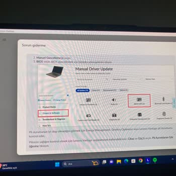 Lenovo Bilgisayar Lenovo Yoga Slim 6 Şarj Problemi