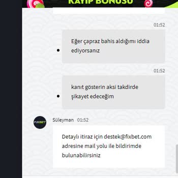 Ödememek İçi Bahane Üreten Site Fixbet
