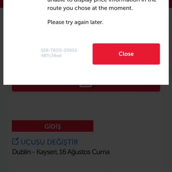 THY Tür Hava Yolları Uçak Bileti Değiştirilemiyor!
