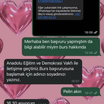 Anadolu Vakfı Burs Başvurusu Sonrası Kişisel Bilgilerimin Kötüye Kullanılması