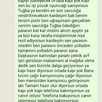 Tuğba Çelik Kapı Kayseri Melikgazi'de Kötü Hizmet Ve Mağduriyet Yaşadım
