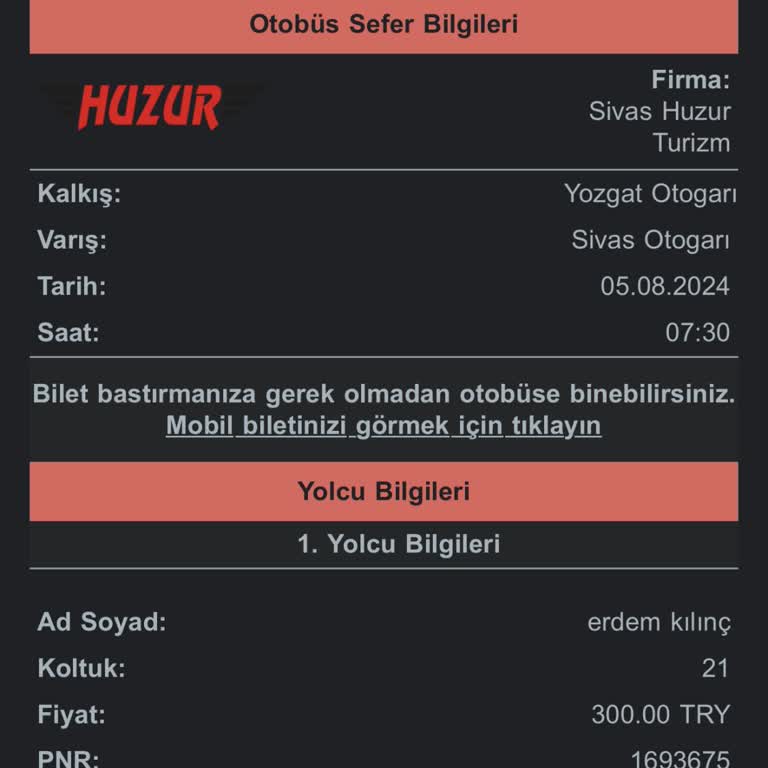 Obilet Otobüs Saatindeki Karışıklık Ve Mağduriyet