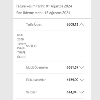 Vodafone Fatura Şoku: Taahhüt Bitimi Bildirilmeden Fiyat Artışı Ve Karmaşık Fatura Detayları