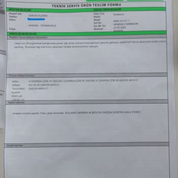 Monster Notebook Teknik Servis Sorunları