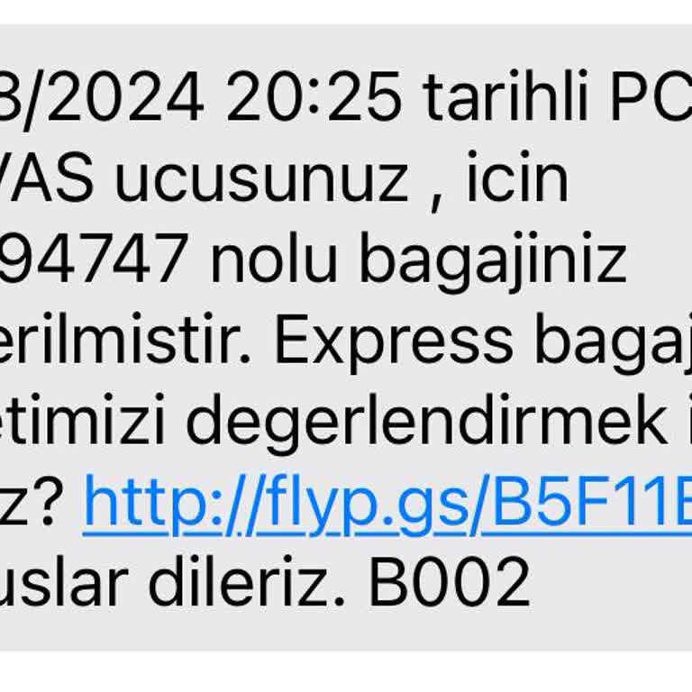 Pegasus Gelmeyen Uçak Altına Verilen Bagajlar 4.8.2024 20:25 Sivas