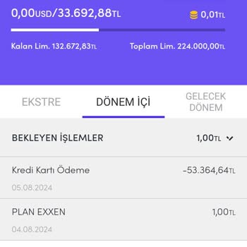 Plan Exxen Tarafından Kredi Kartından İzinsiz Para Çekilme