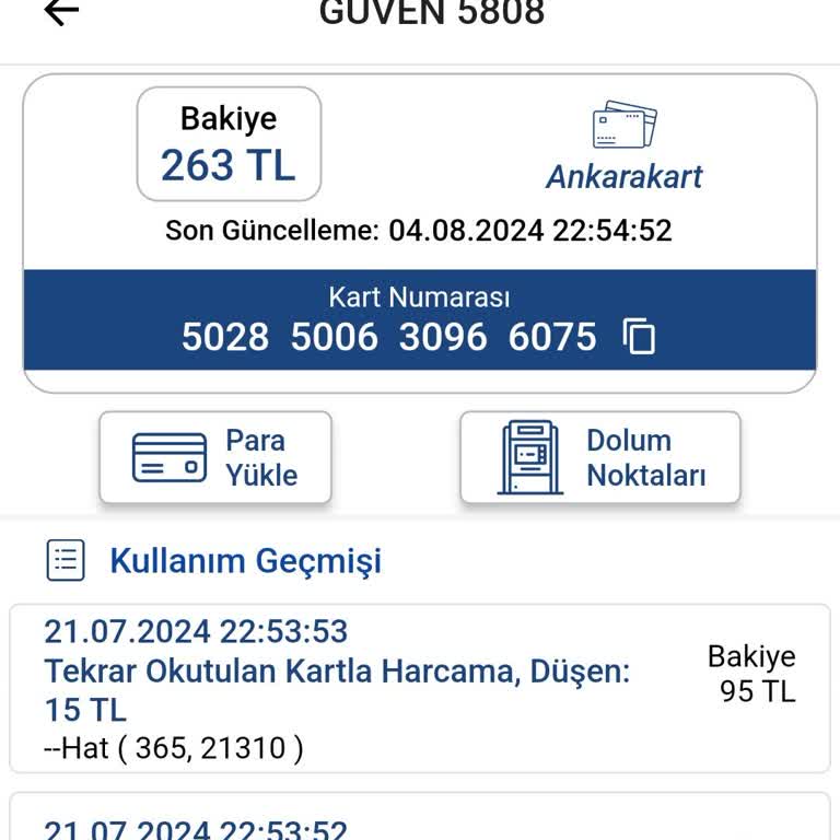 EGO Genel Müdürlüğü Yeni Cihaz Kartımdan 2 Kez Para Çekti