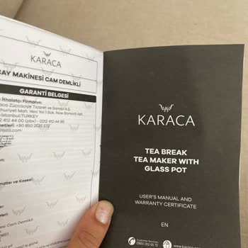 Karaca Çay Makinesi Tutma Yeri Elimde Kaldı Ve Elim Yandı
