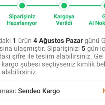Sendeo Kargo Eve Söylenen Kargoyu Gel Al Noktasına Gönderiyor.