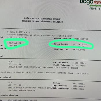 Aksigorta Mükerrer DASK İptal Talebi Hk.