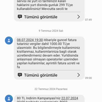 Vodafone Yanlış Faturalandırma Ve Yetersiz Müşteri Hizmetleri