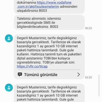 Vodafone Yanlış Faturalandırma Ve Yetersiz Müşteri Hizmetleri